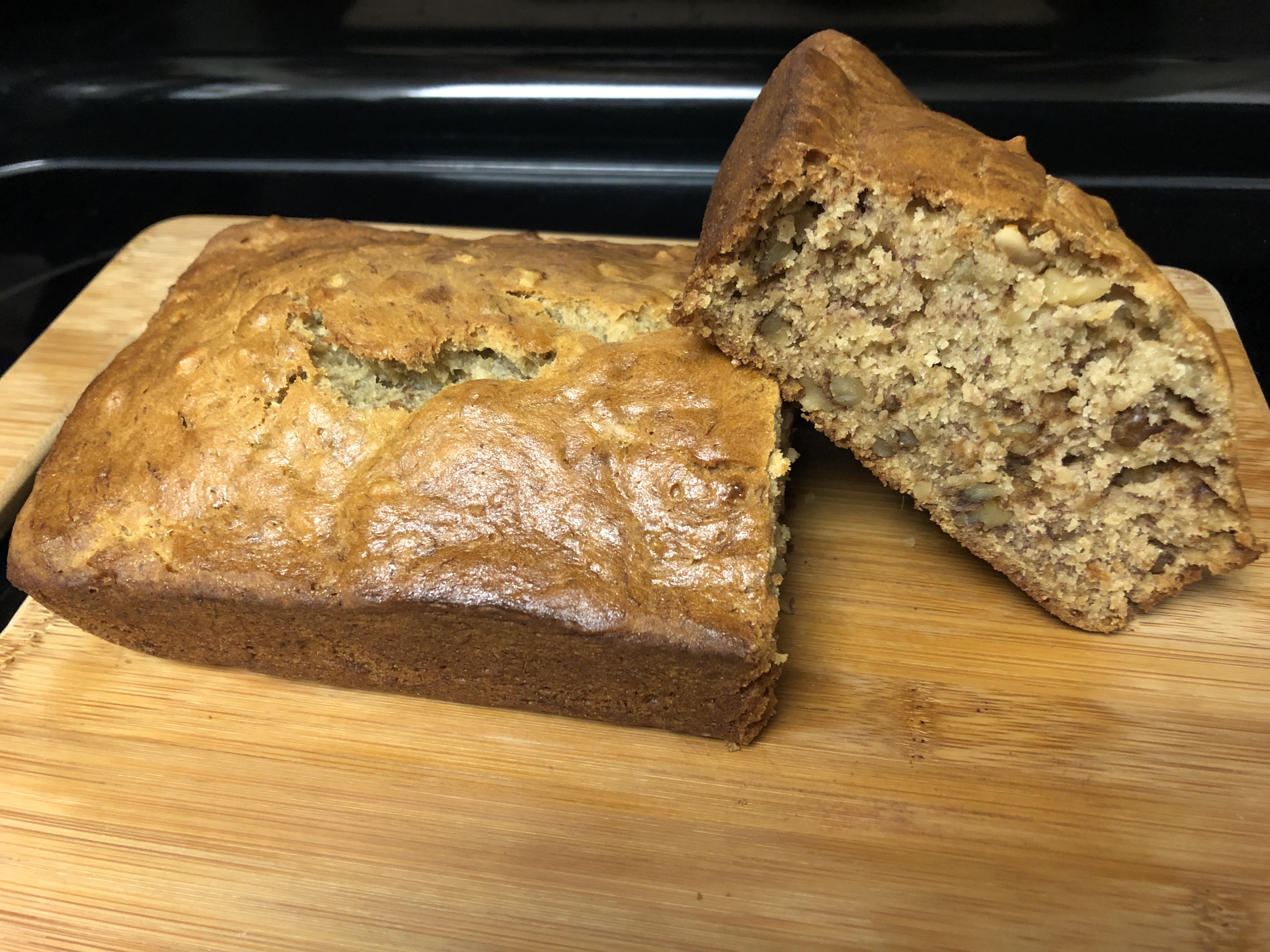 Cooled bread removed from pan