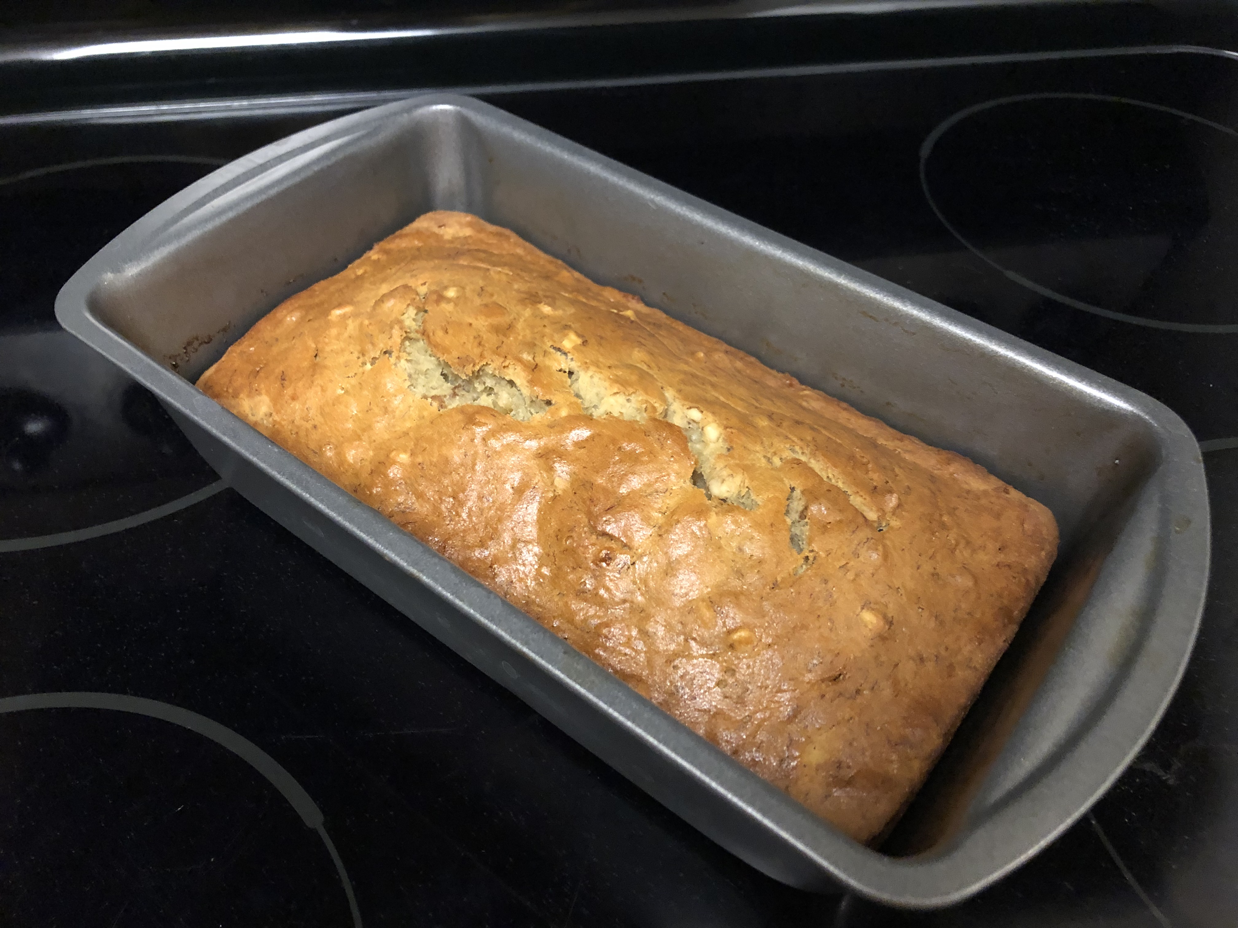 Bread cooling in pan